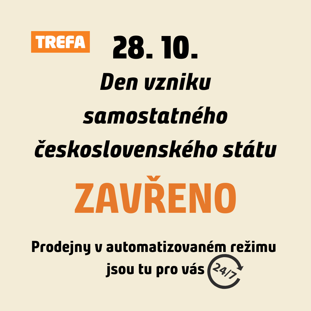 28. října jsou otevřeny pouze prodejny v automatizovaném režimu